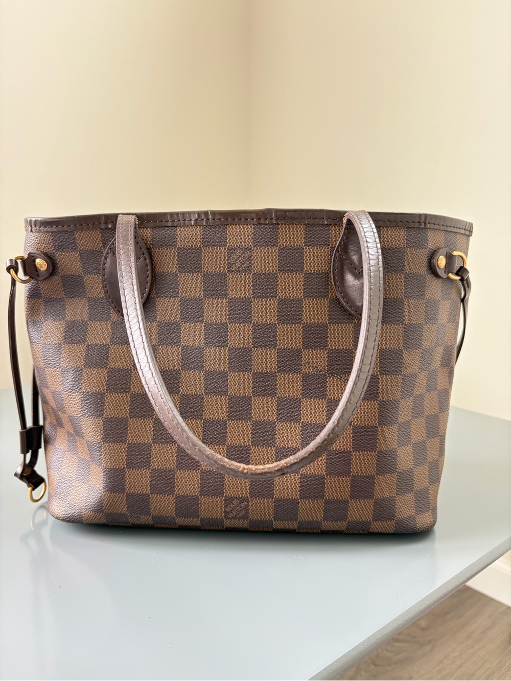 Louis Vuitton Brown Checkered Shoulder Bag